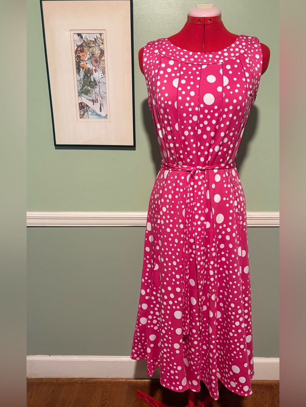 Super Fun Polka Dot Midi Dress